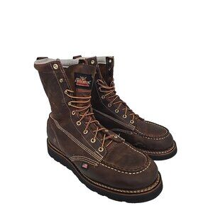 Thorogood Men's 8" 814-4235 Wedge Sole Moc Toe Soft Toe Work Boot (USA) 10.5 2E